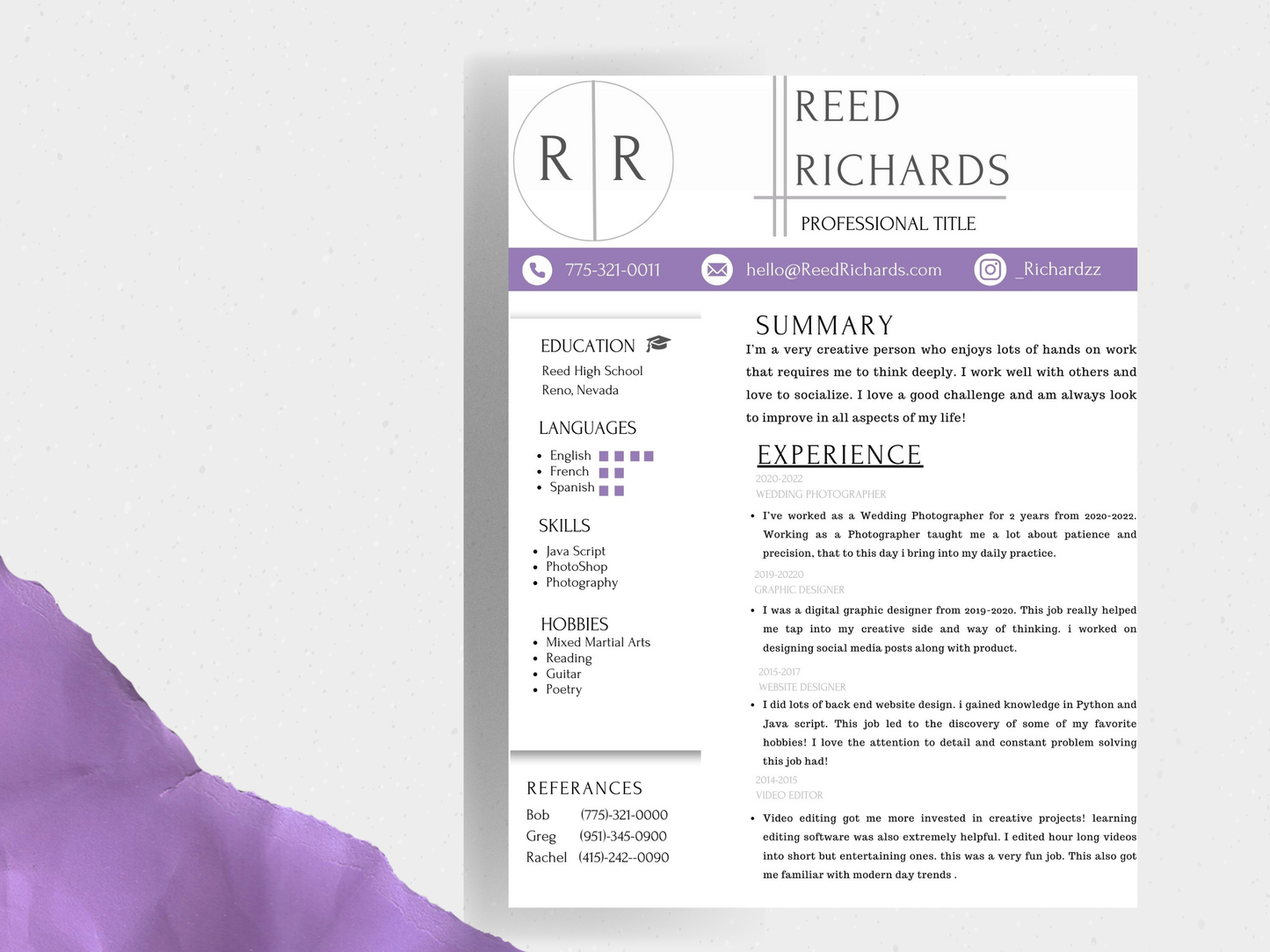 Professional Resume Template